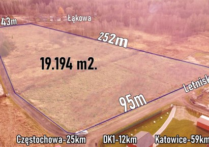 działka na sprzedaż - Poraj, Choroń